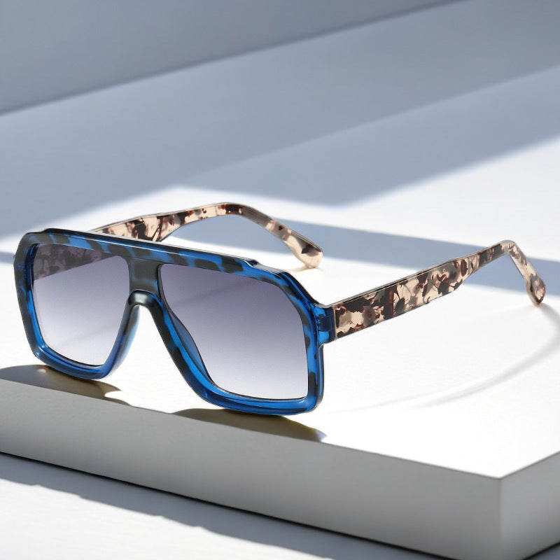 Retro Square Frog Eye Sunglasses UV Protection Fashion Shades