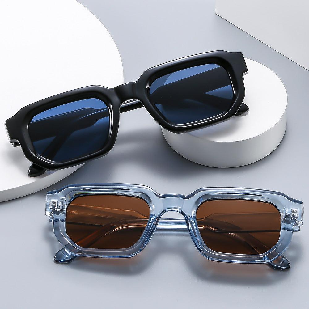 Retro Square Sunglasses UV Protection Fashion PC Frame