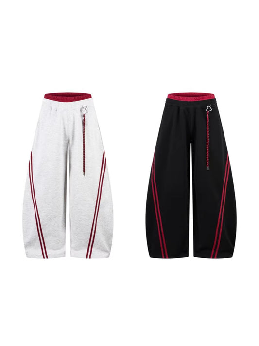 Retro Striped Casual Pants
