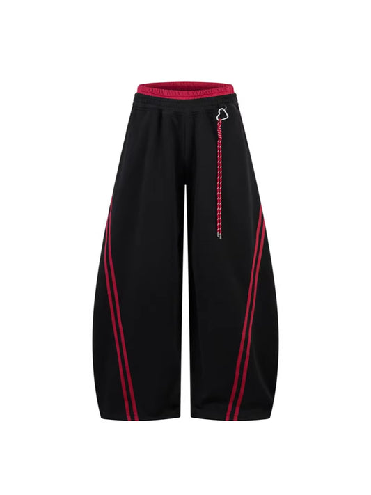Retro Striped Casual Pants