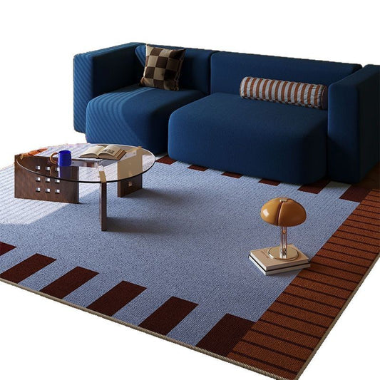 Retro striped living room carpet