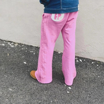 Retro Striped Print Pants