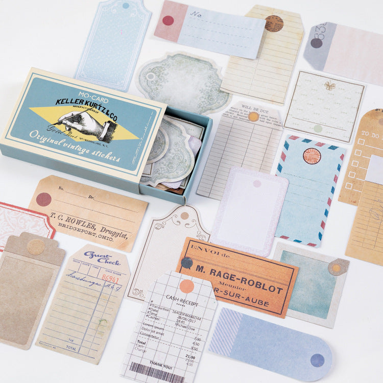 Retro Style Adhesive Stickers