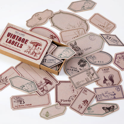 Retro Style Adhesive Stickers
