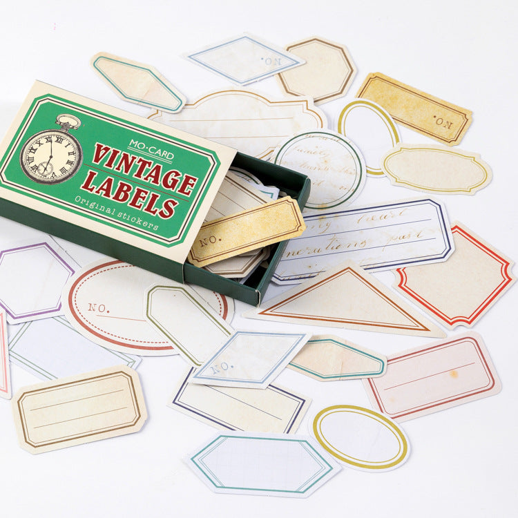 Retro Style Adhesive Stickers
