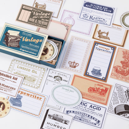 Retro Style Adhesive Stickers