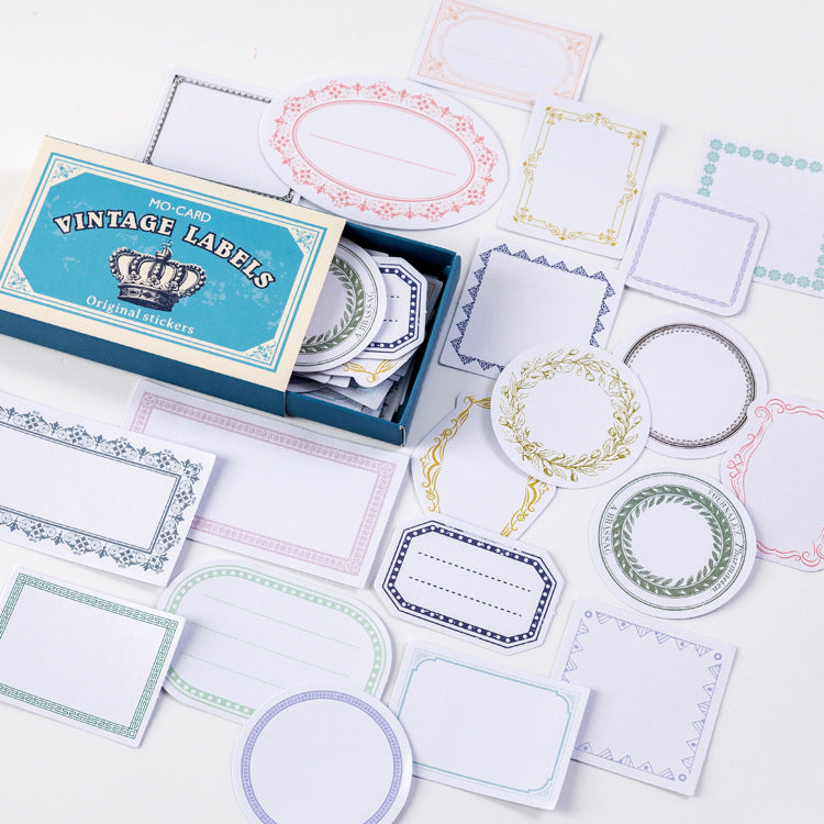 Retro Style Adhesive Stickers