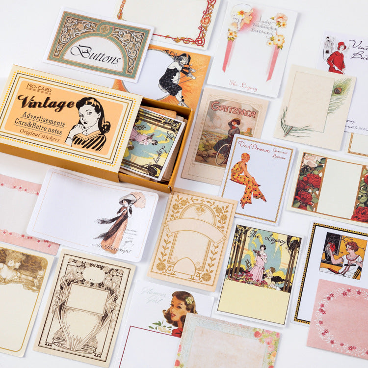 Retro Style Adhesive Stickers