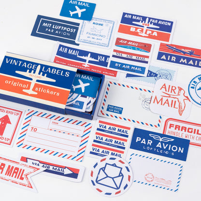 Retro Style Adhesive Stickers