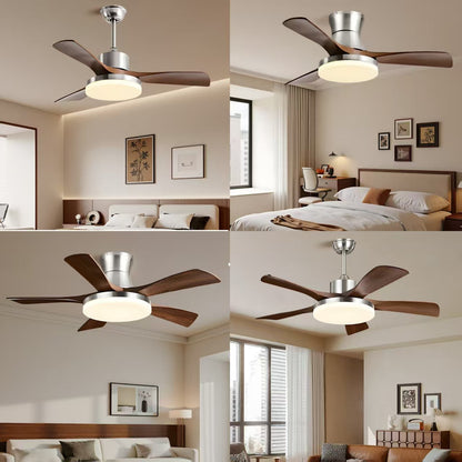 Retro Style Ceiling Fan Light with Smart Control