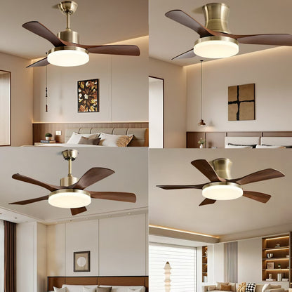 Retro Style Ceiling Fan Light with Smart Control