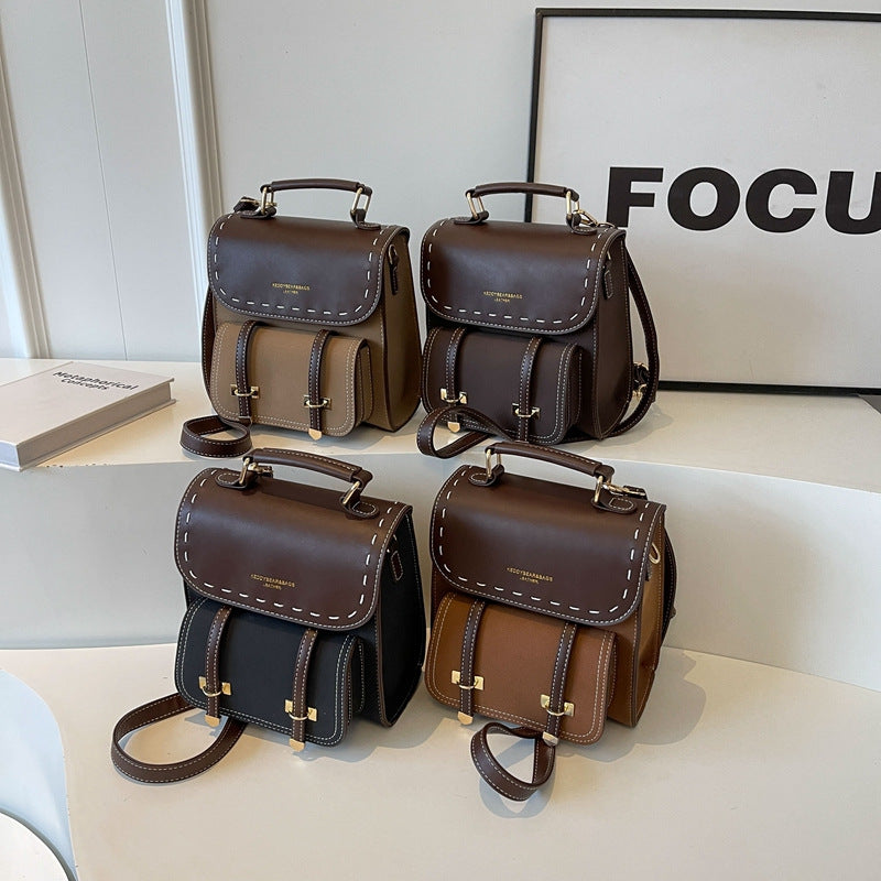 Retro Style PU Backpack