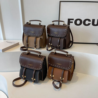Retro Style PU Backpack