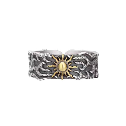 Retro Sun Open Ring