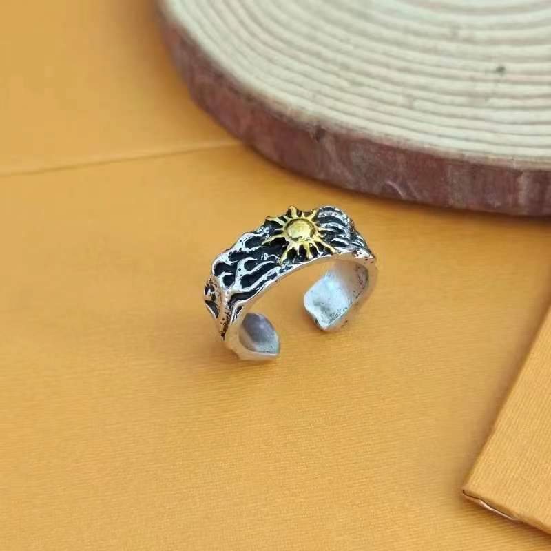 Retro Sun Open Ring