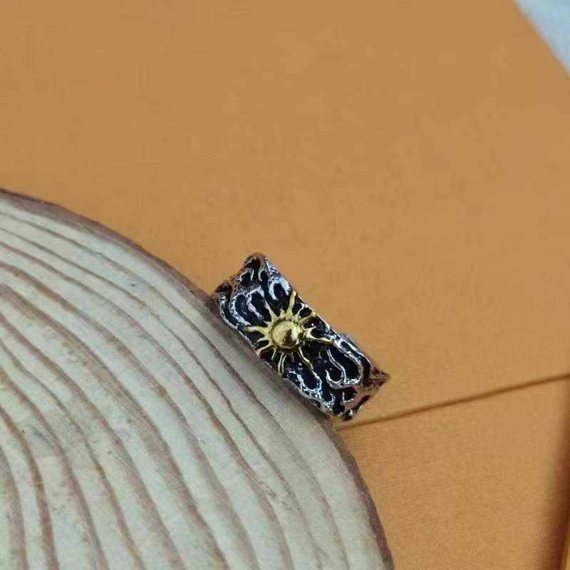 Retro Sun Open Ring