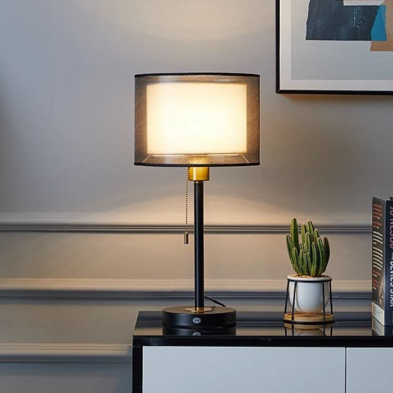 Retro Table Lamp with Dimmable LED Lighting