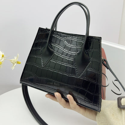 Retro Textured Crossbody Bag