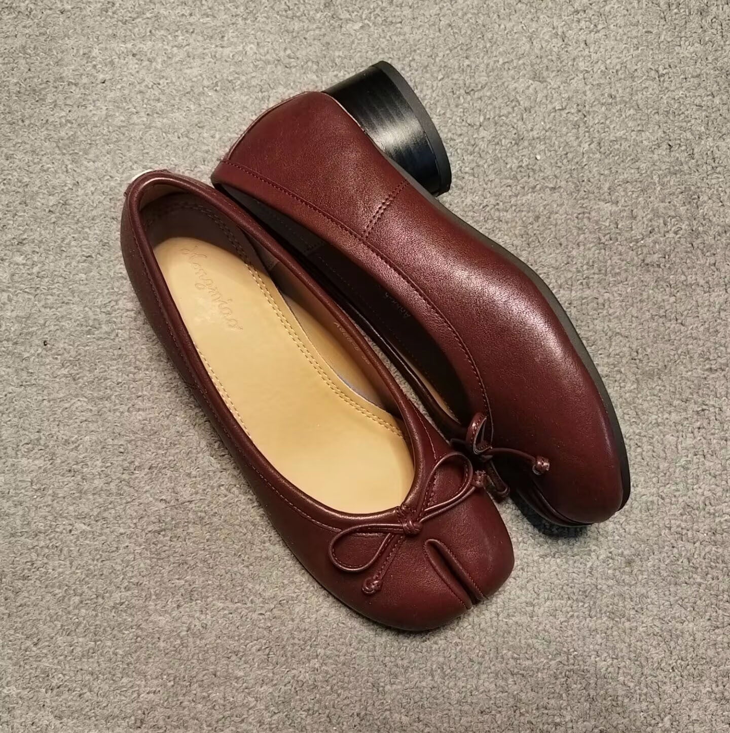 Retro Thick Heel Pleated Pig's Trotters Shoes