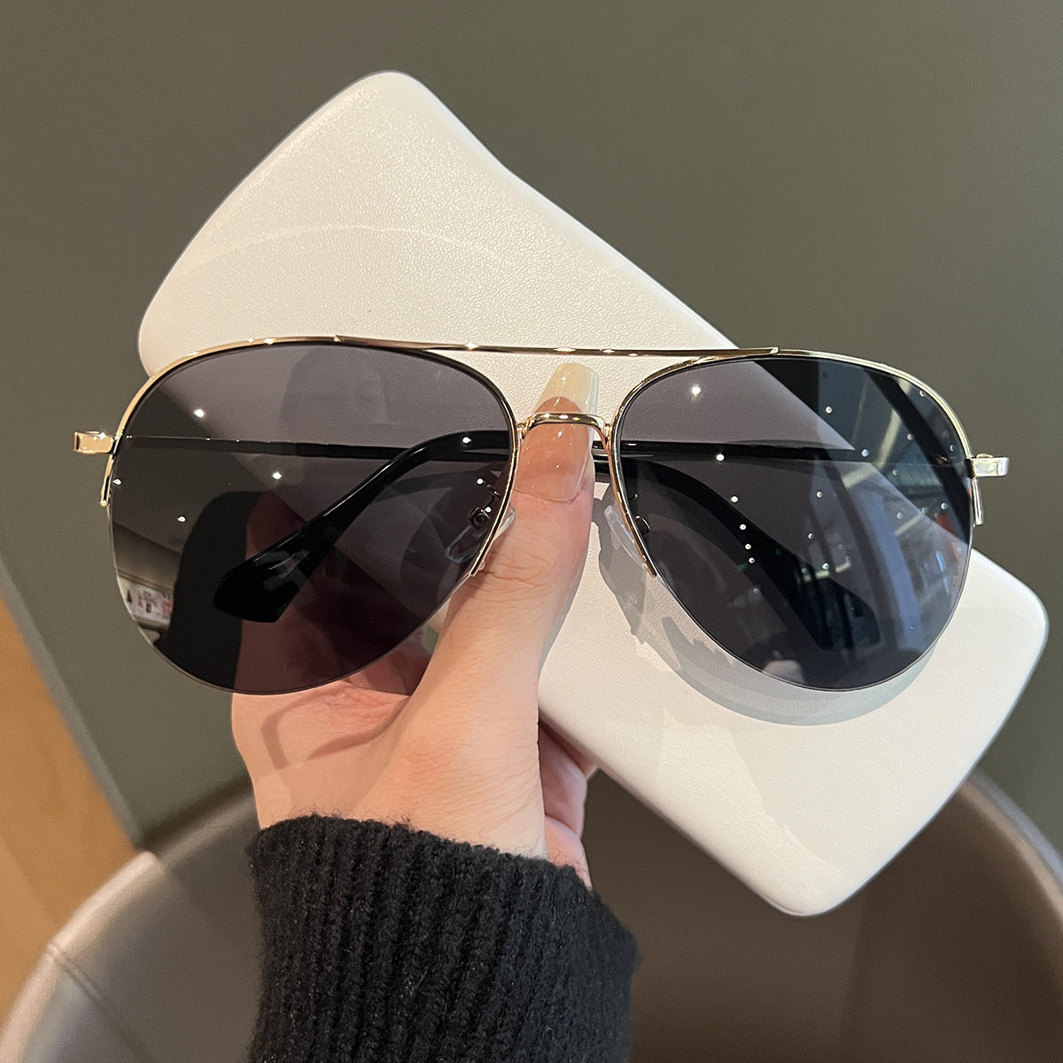 Retro Toad Frame Sunglasses