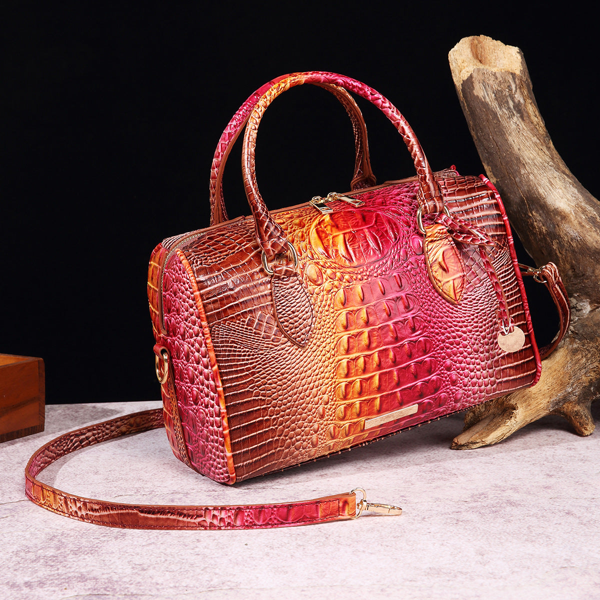 Retro travel women's bag