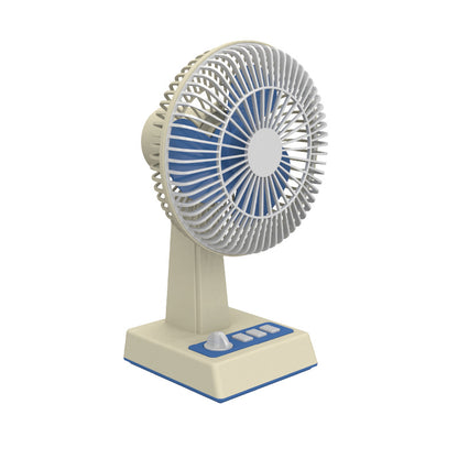 Retro USB Desktop Fan with Rechargeable Battery