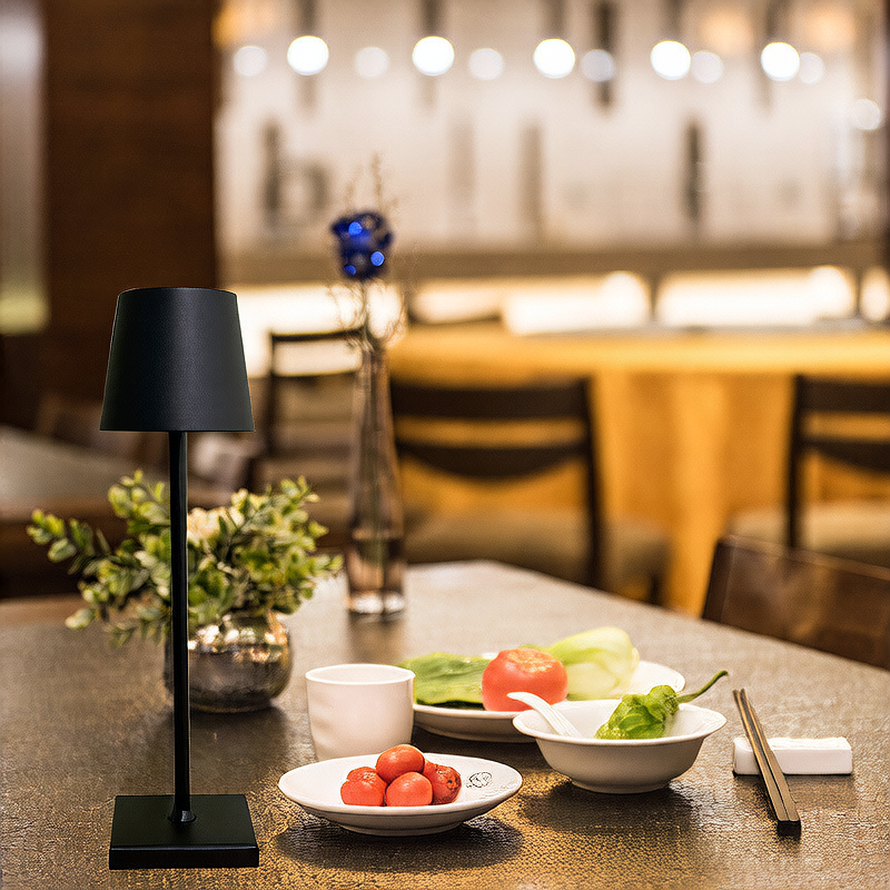 Retro USB Rechargeable Table Lamp with Stepless Dimming