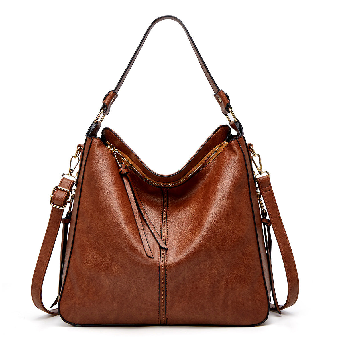 Retro Vertical Square Shoulder Bag