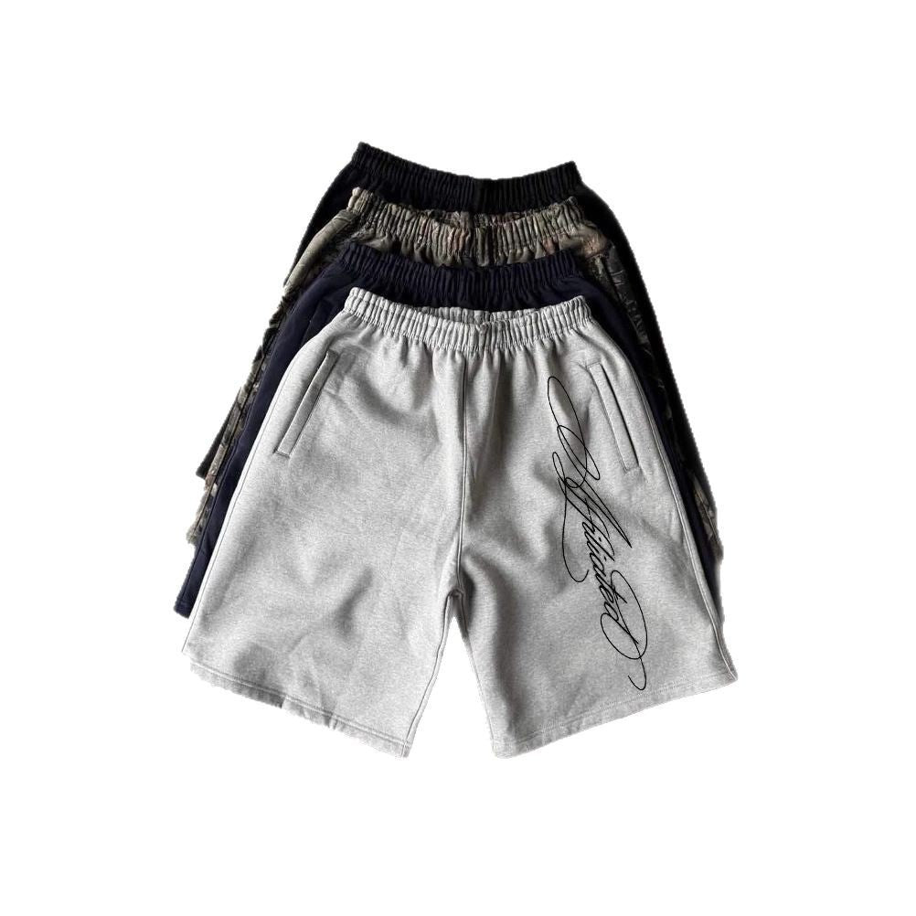 Retro Washed Cotton Casual Shorts for Men