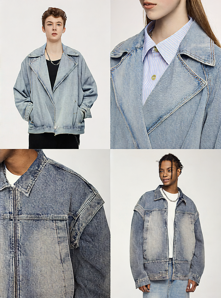 Retro Washed Denim Jacket