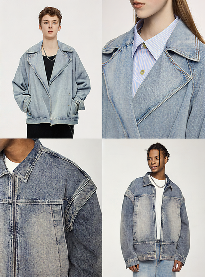 Retro Washed Denim Jacket