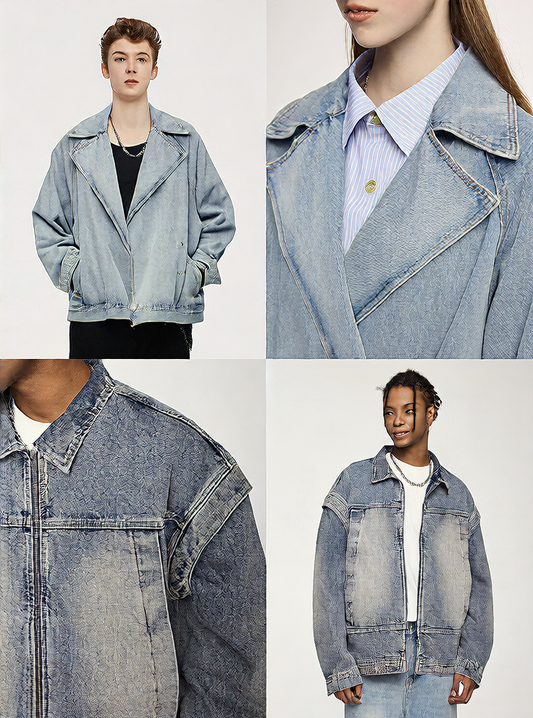 Retro Washed Denim Jacket