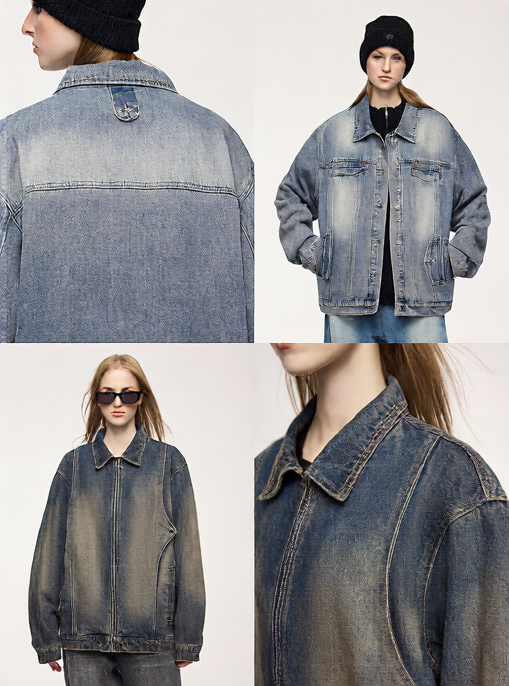 Retro Washed Denim Jacket