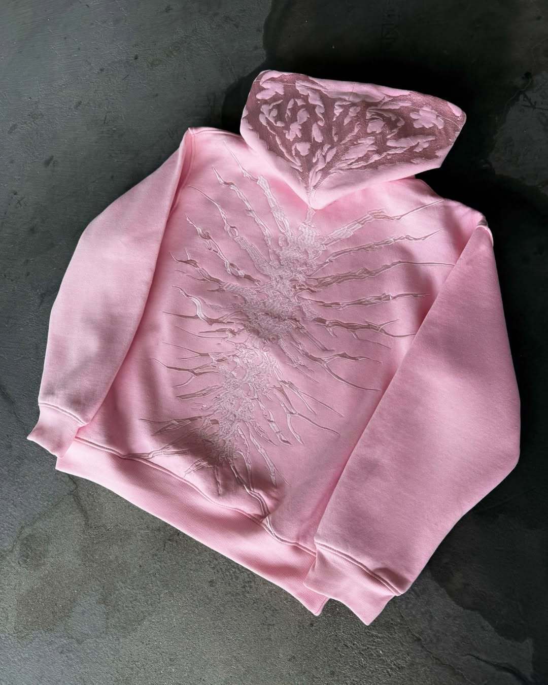 Retro Washed Distressed Zip Hoodie Streetwear Unisex Sweatshirt