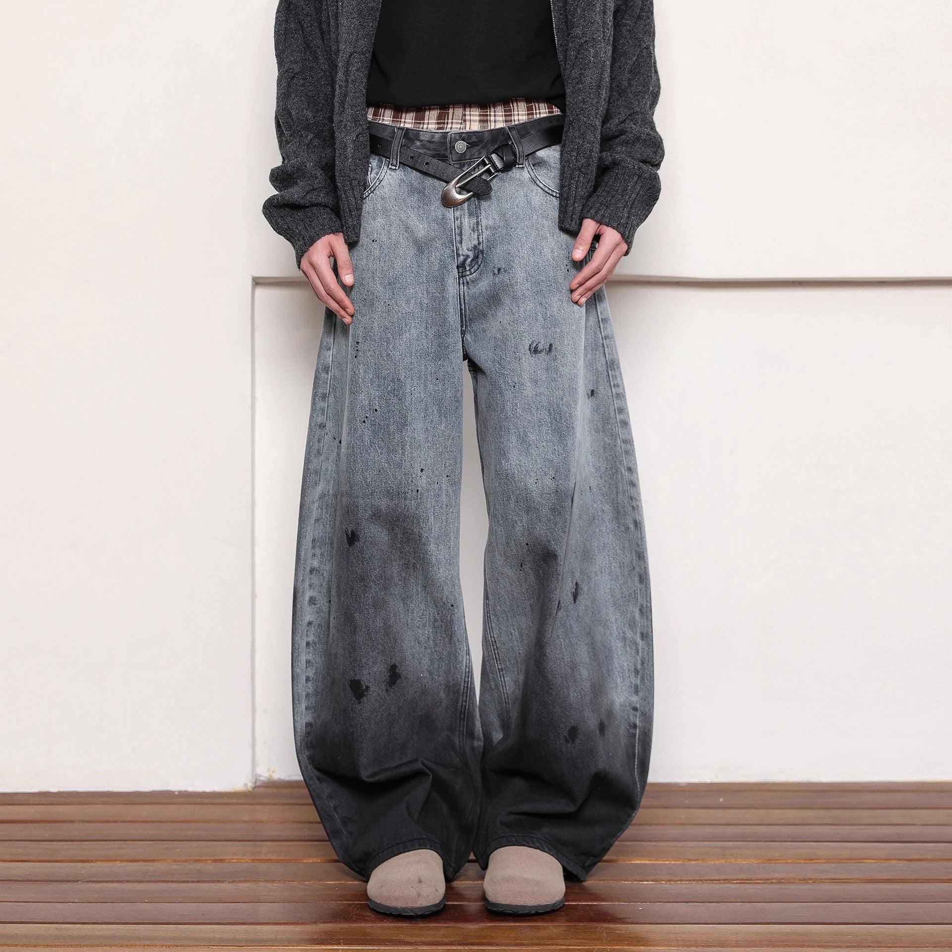 Retro Washed Gradient Men's Jeans