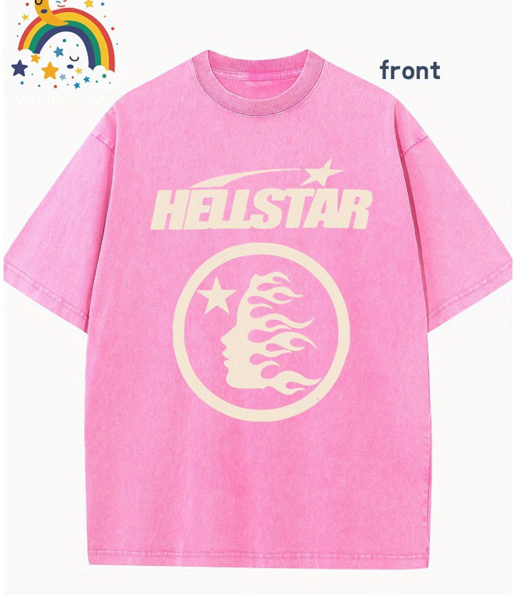 Retro Washed Round Neck Short-Sleeved T-Shirt