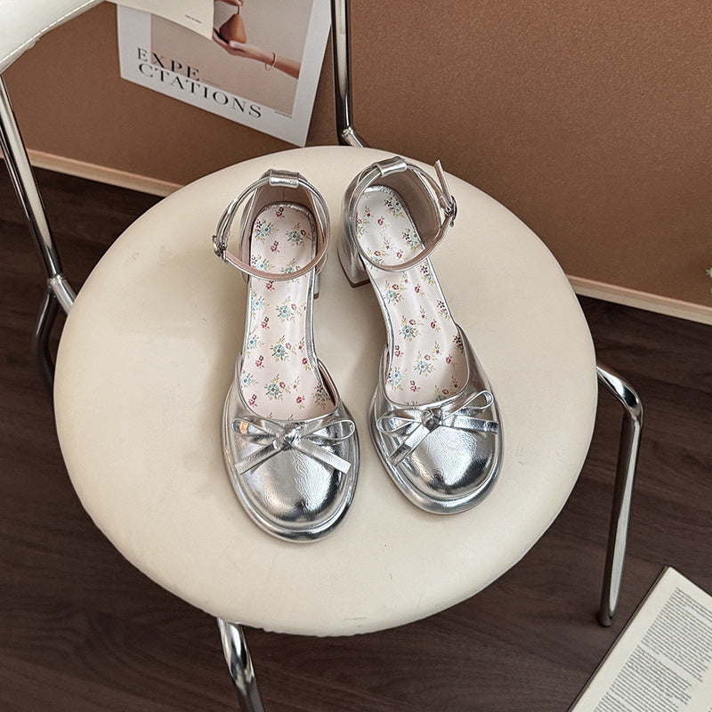 Retro Waterproof Platform Mary Jane Sandals