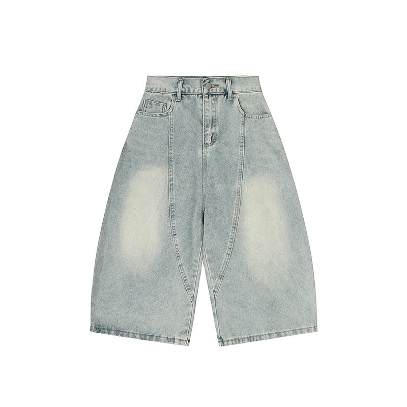 Retro Wide Leg Cropped Jeans