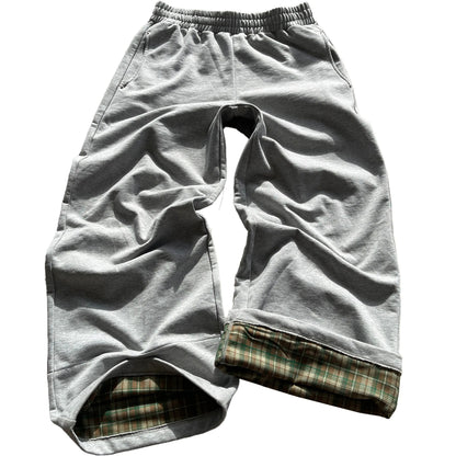 Retro Wide Leg Drawstring Trousers