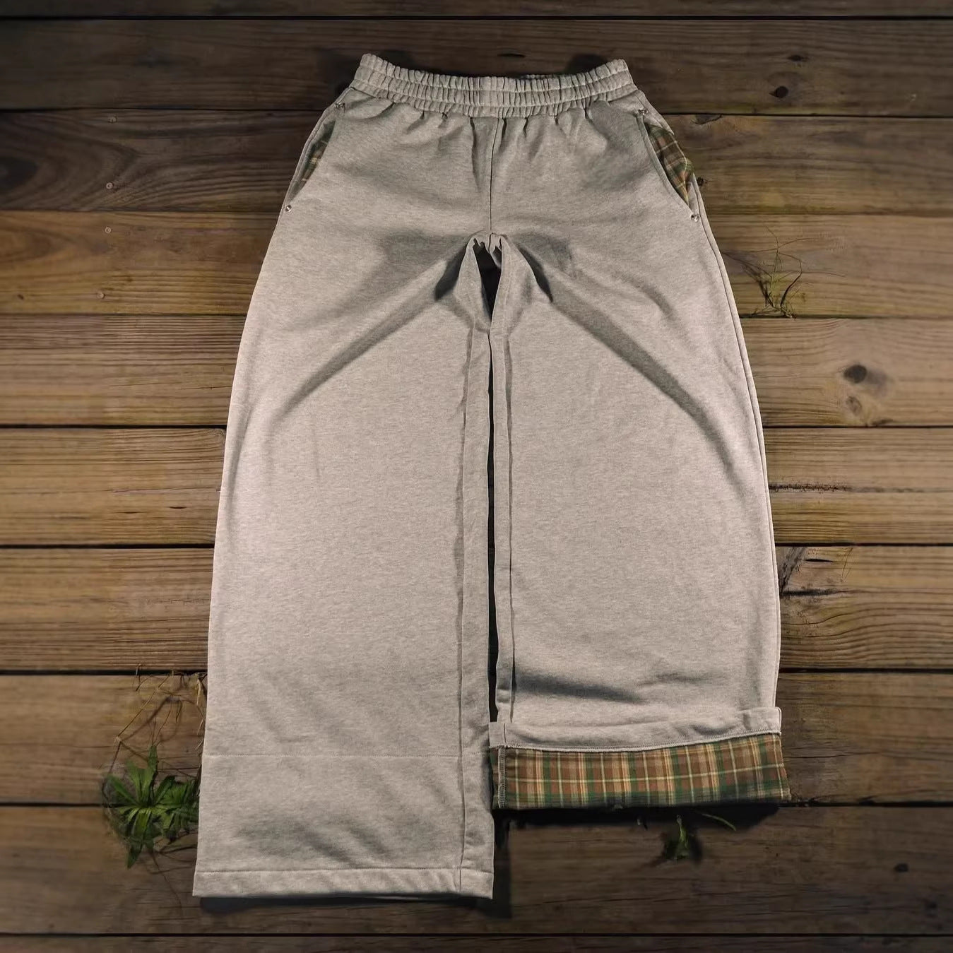 Retro Wide Leg Drawstring Trousers