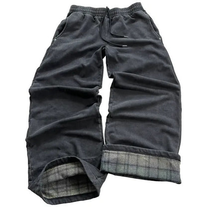 Retro Wide Leg Drawstring Trousers