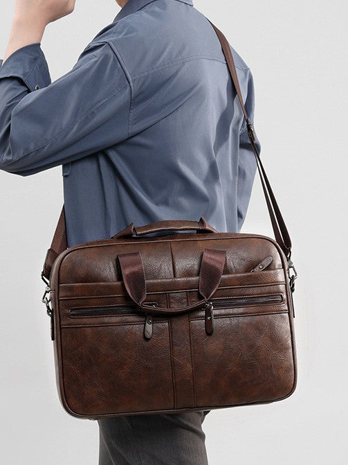 Retro Wild Horse Pattern Briefcase