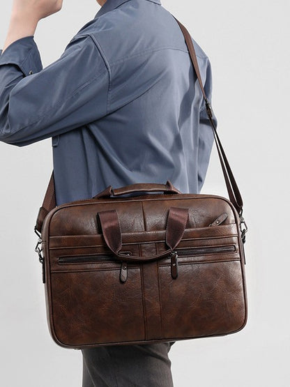 Retro Wild Horse Pattern Briefcase