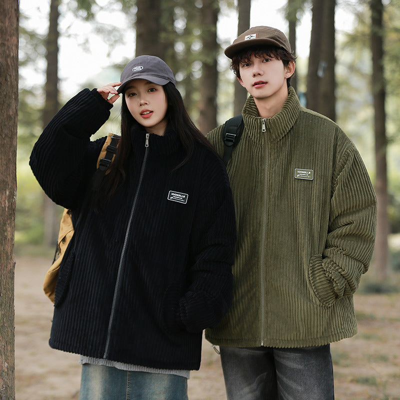 Retro winter-resistant coat