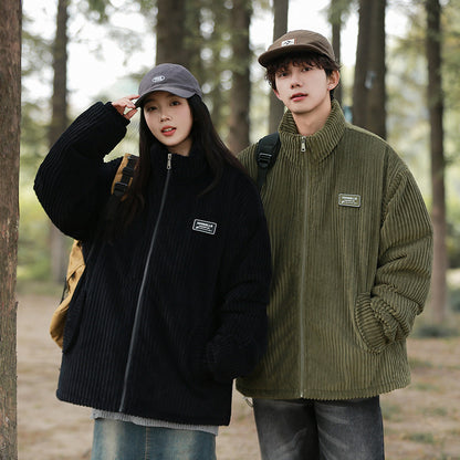 Retro winter-resistant coat