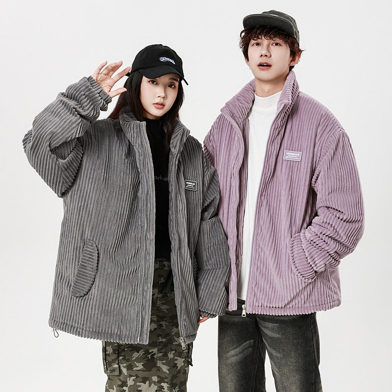 Retro winter-resistant coat