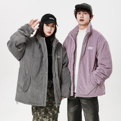 Retro winter-resistant coat