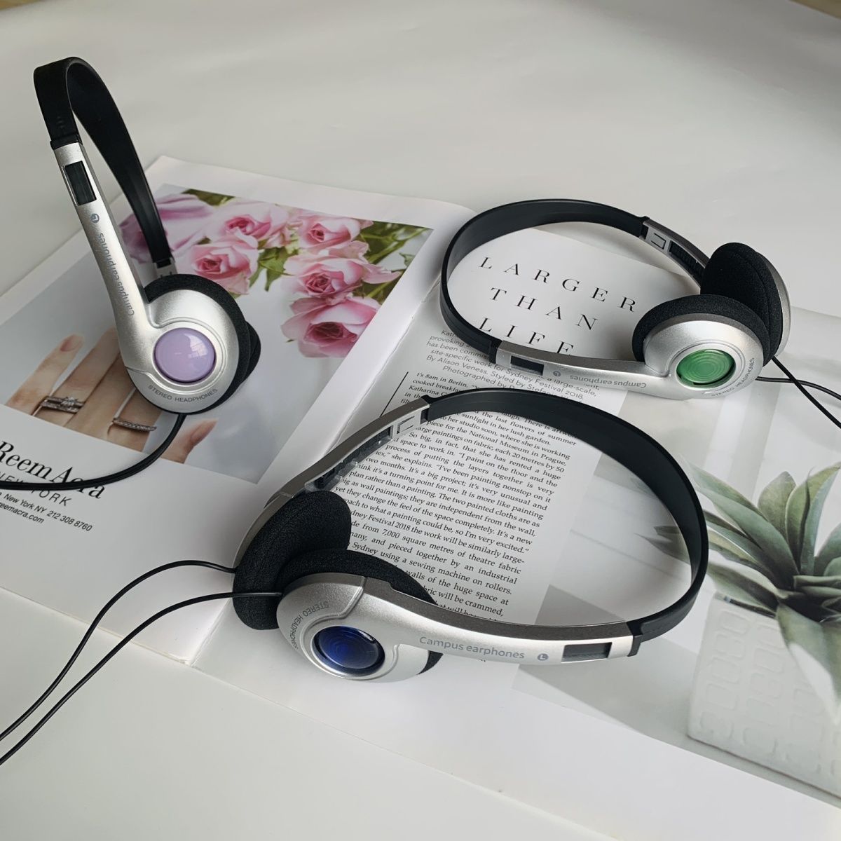 Retro Wired Headset Lightweight Compatible with Apple Huawei