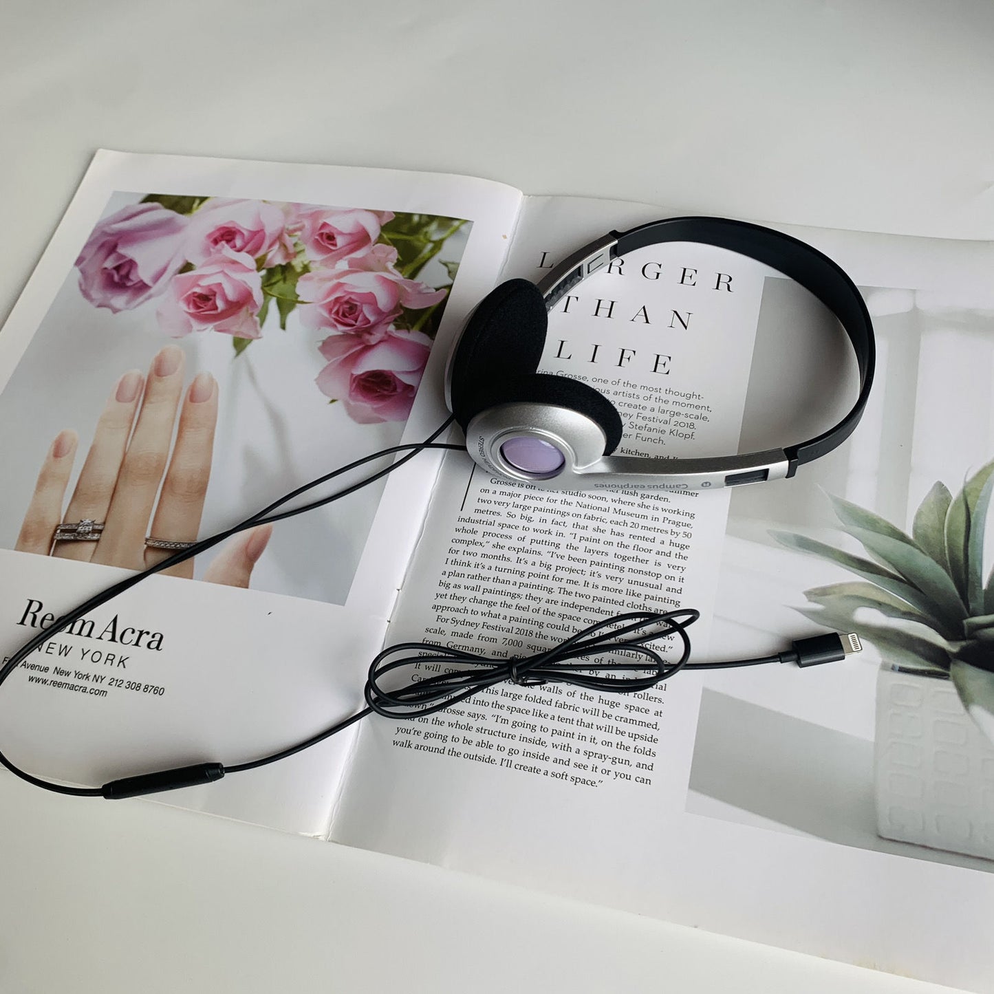 Retro Wired Headset Lightweight Compatible with Apple Huawei
