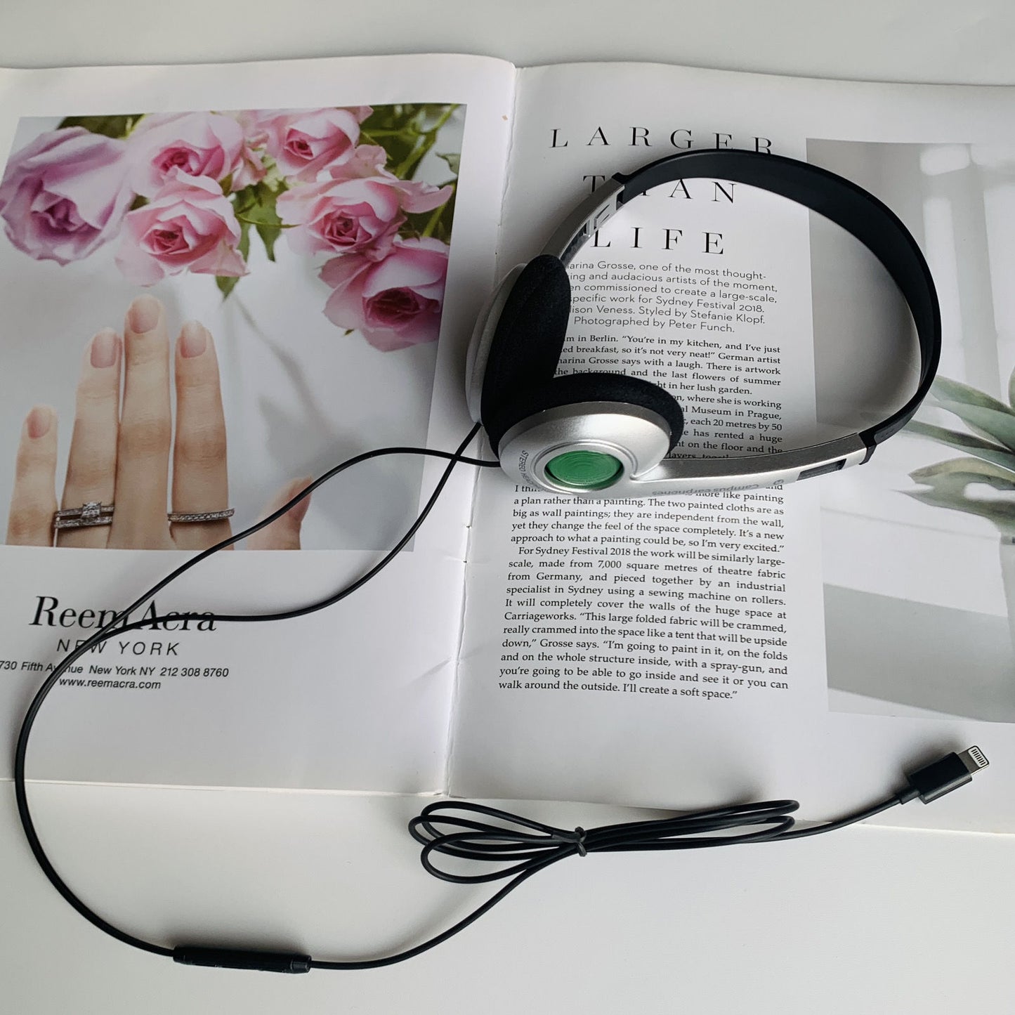 Retro Wired Headset Lightweight Compatible with Apple Huawei